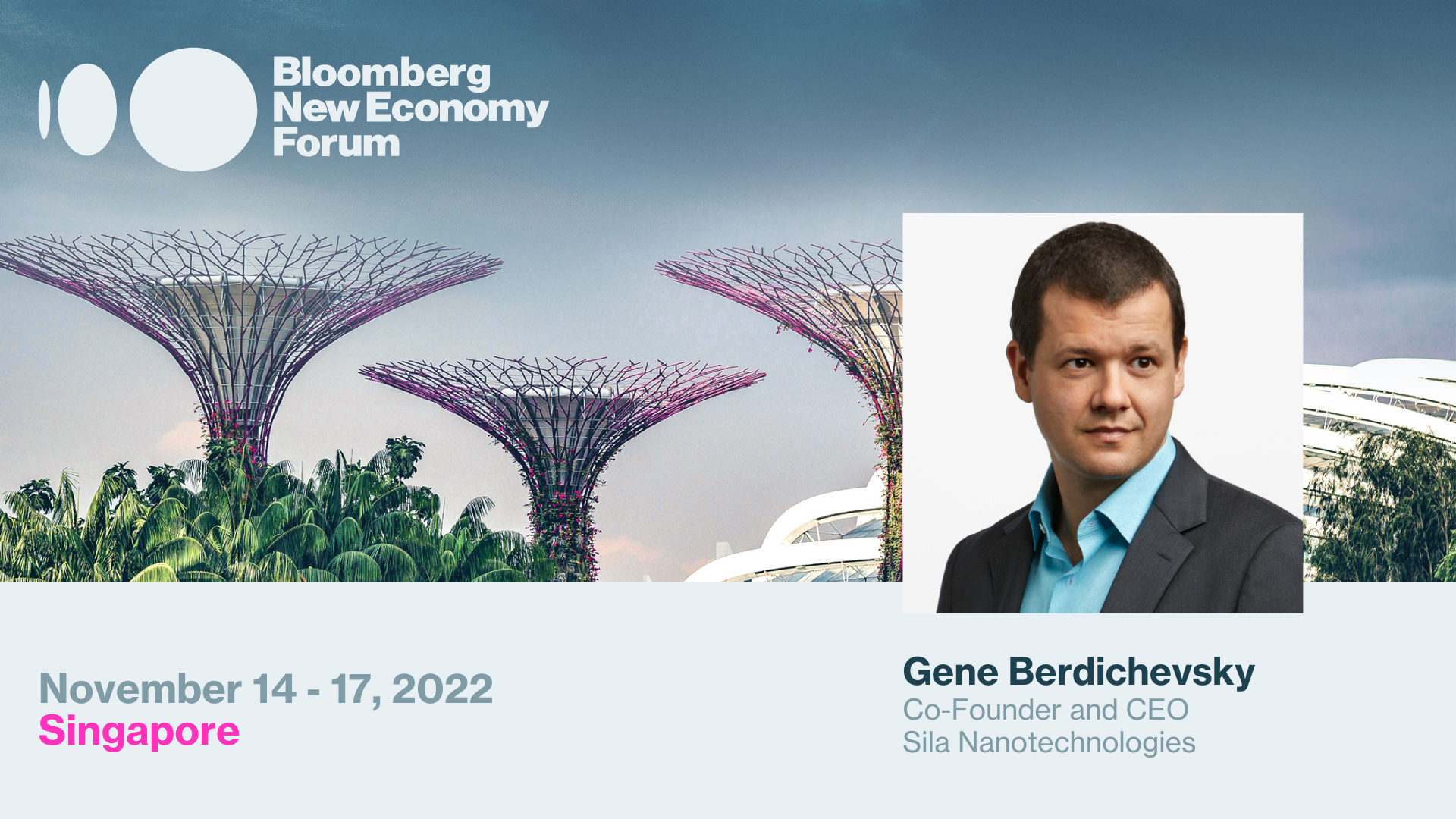 Gene Berdichevsky to speak at the Bloomberg New Economy Forum
